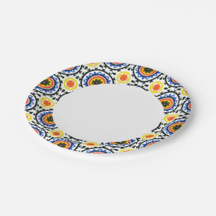 Suzani Pattern Paper Plates