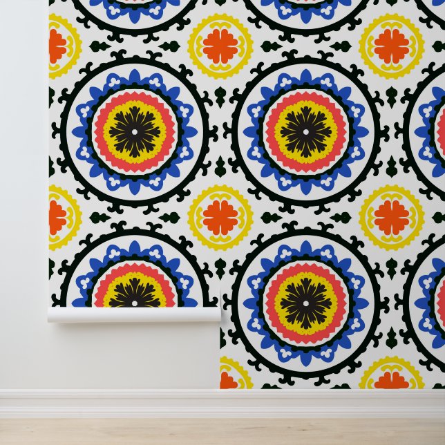 Suzani Pattern Wallpaper (Application)