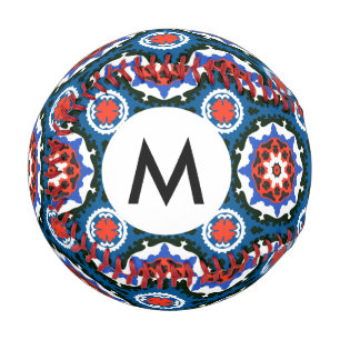 Suzani Pattern With Bold Ornament Baseball