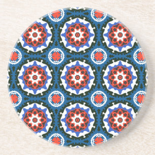 Suzani Pattern With Bold Ornament Coaster