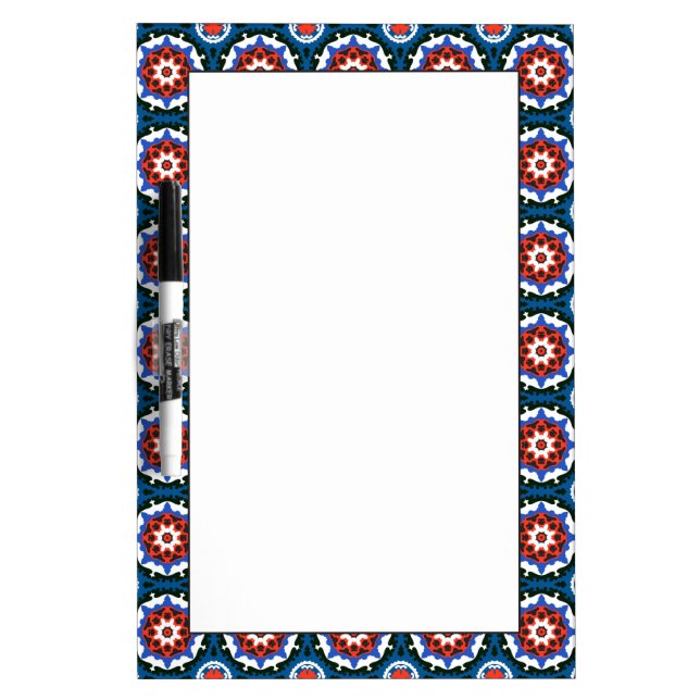 Suzani Pattern With Bold Ornament Dry-Erase Board (Front)