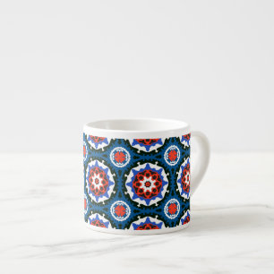 Suzani Pattern With Bold Ornament Espresso Cup