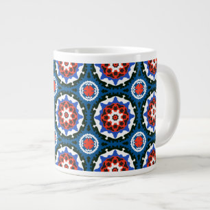 Suzani Pattern With Bold Ornament Giant Coffee Mug