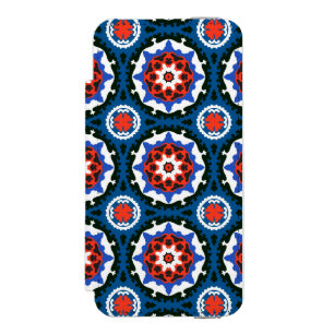 Suzani Pattern With Bold Ornament iPhone SE/5/5s Wallet Case