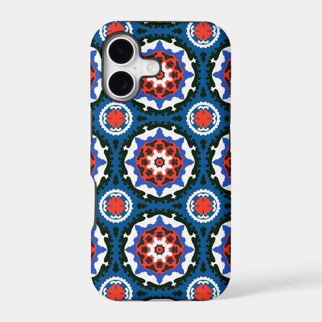 Suzani Pattern With Bold Ornament Iphone Case (Back)