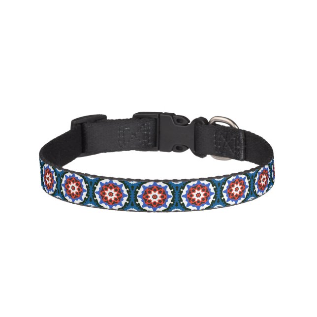 Suzani Pattern With Bold Ornament Pet Collar (Front)