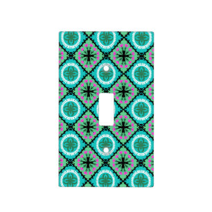 Suzani Pattern with Uzbek and Kazakh Motifs Light Switch Cover