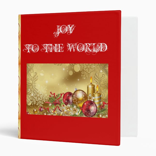SUZANNE ELIZABETH CHRISTMAS COLLECTION 3 RING BIND BINDER (Front/Inside)