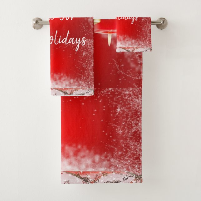 Suzanne Elizabeth Christmas Collection -  Bath Tow Towel Set (Insitu)