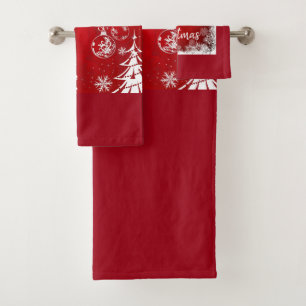 Suzanne Elizabeth Christmas Collection -  Bath Tow Towel Set