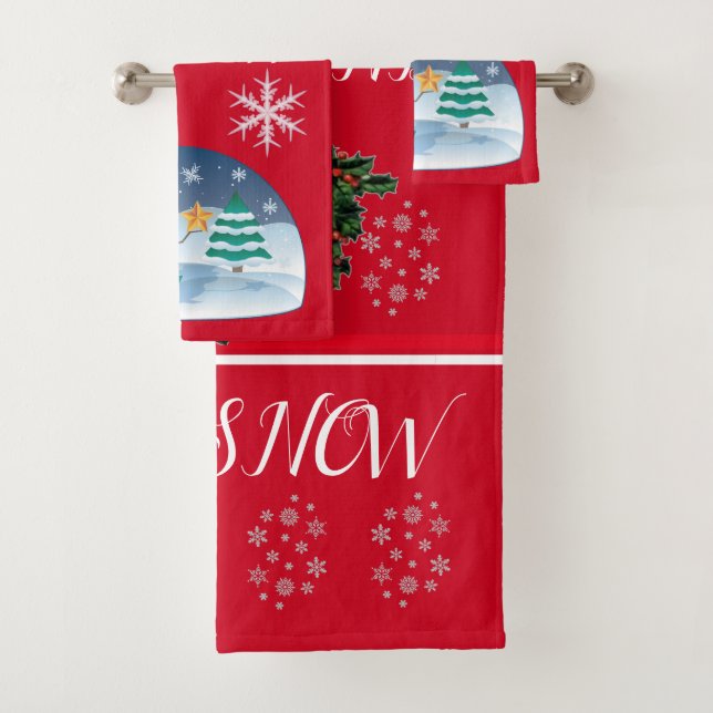 SUZANNE ELIZABETH CHRISTMAS COLLECTION BATH TOWEL  (Insitu)