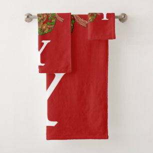 Suzanne Elizabeth Christmas Collection Bath Towel Set