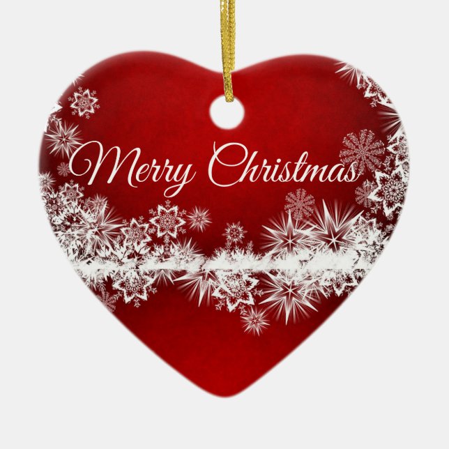 Suzanne Elizabeth Christmas Collection  Ceramic Ornament (Front)