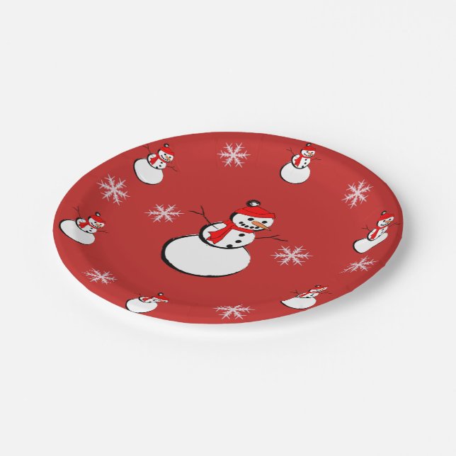 Suzanne Elizabeth Christmas Collection  Holiday Paper Plates (Angled)