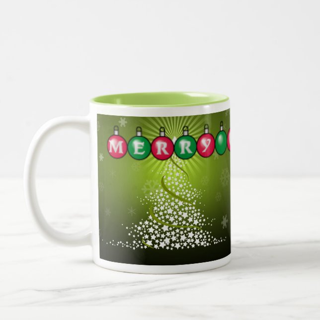 SUZANNE ELIZABETH CHRISTMAS COLLECTION Two-Tone COFFEE MUG (Left)