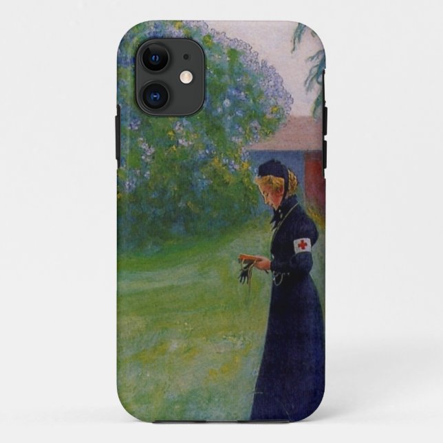 Suzanne in Red Cross Uniform Case-Mate iPhone Case (Back)