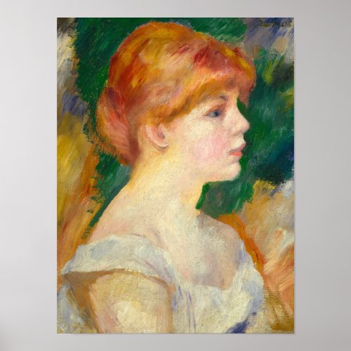 Suzanne Valadon 1885 by Pierre_Auguste Renoir Poster