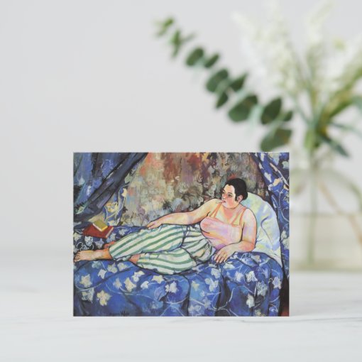 SUZANNE VALADON The Blue Room 1923 Postcard Zazzle   Suzanne Valadon The Blue Room 1923 Postcard R358d0f94217b47e6856303dae9fbcdfa Ucb6j 510 