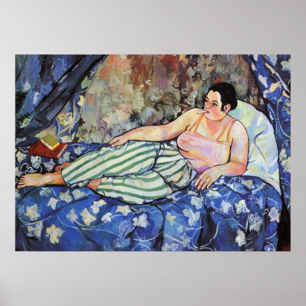 SUZANNE VALADON The Blue Room 1923 Poster Zazzle   Suzanne Valadon The Blue Room 1923 Poster Re3f38e04614e4022b91a40421936c7a8 Wzk 8byvr 630 