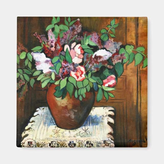 Suzanne Valadon - Vase of Flowers, 1921 Magnet (Front)