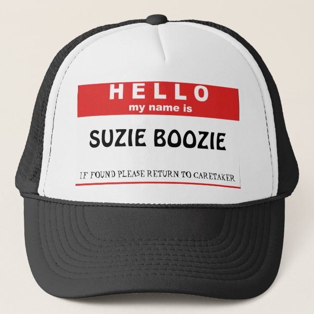 SUZIE BOOZIE TRUCKER HAT (Front)