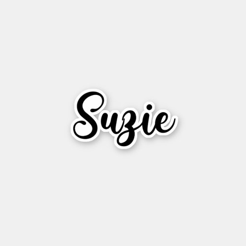 Suzie Name _ Handwritten Calligraphy Sticker