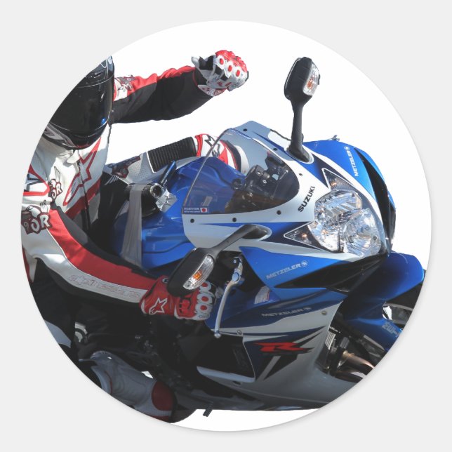 Suzuki Gixxer fan Classic Round Sticker (Front)