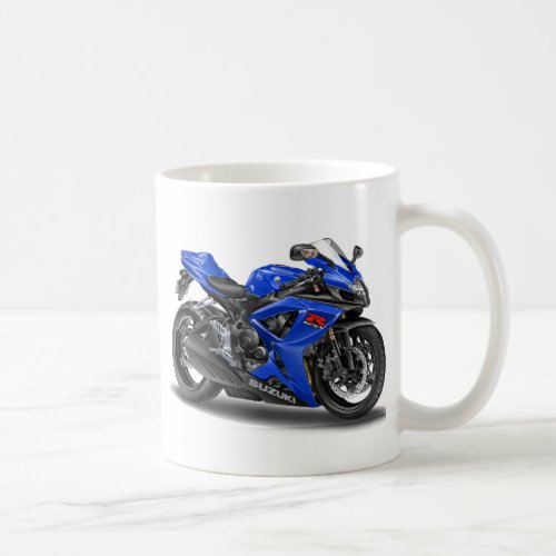 Suzuki GSX_R600 Blue Bike Coffee Mug