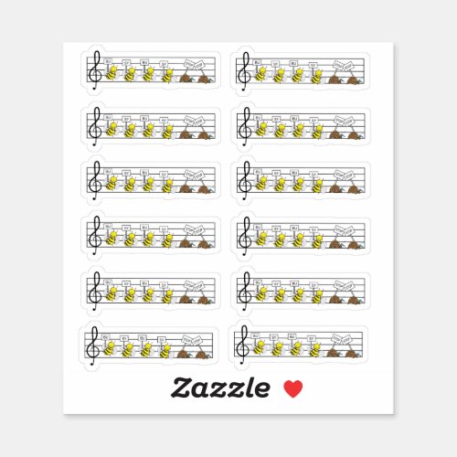 Suzuki Music Sticker Set