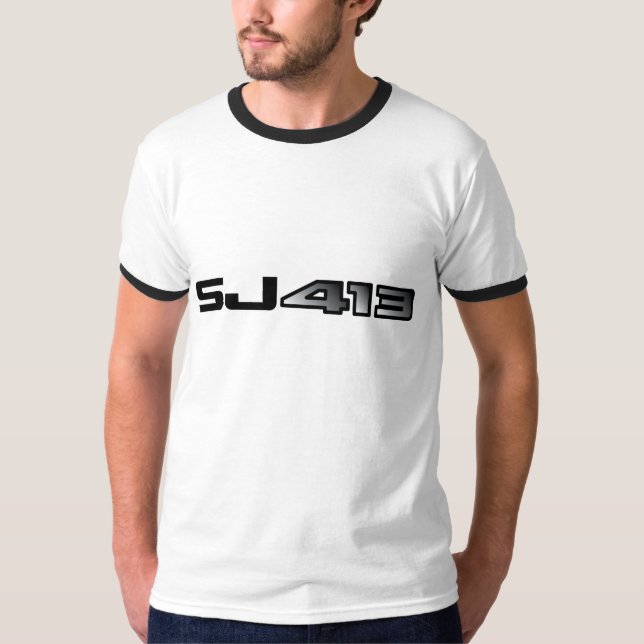 Suzuki SJ 413 script emblem T-Shirt (Front)