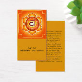 Svadisthana or Sacral Chakra Card (Desk)