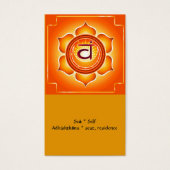 Svadisthana or Sacral Chakra Card (Front)
