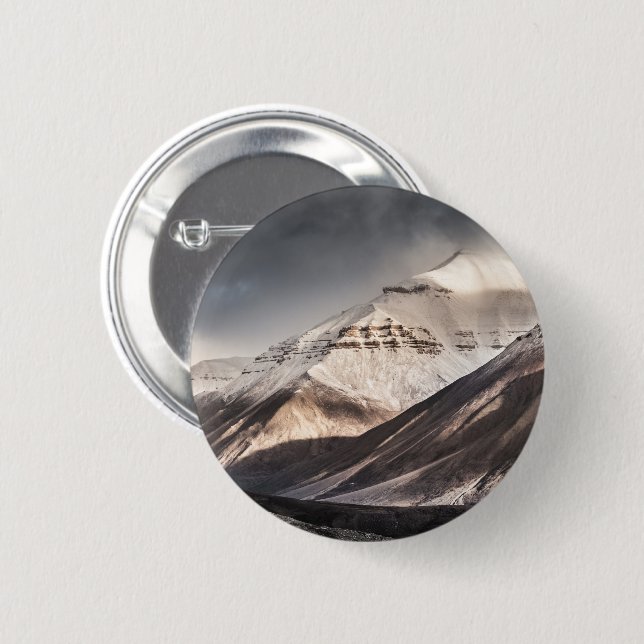 Svalbard Mountain Button (Front & Back)