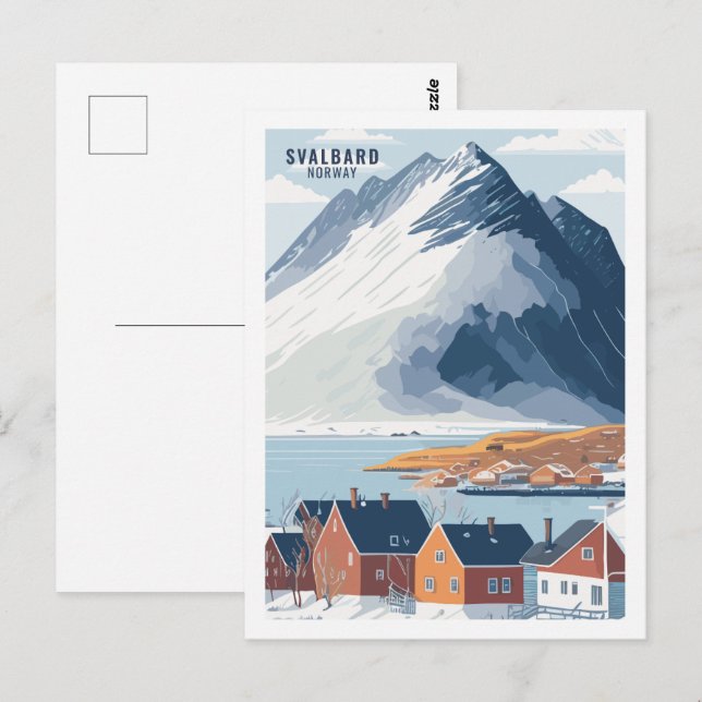 Svalbard Norway Famous Travel Place Postcard (Front/Back)