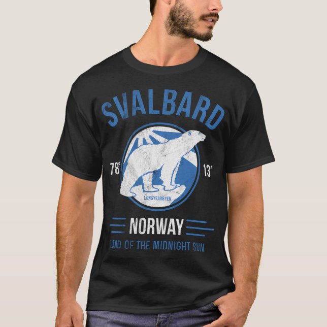 Svalbard Norway Polar Bear Arctic T-Shirt (Front)