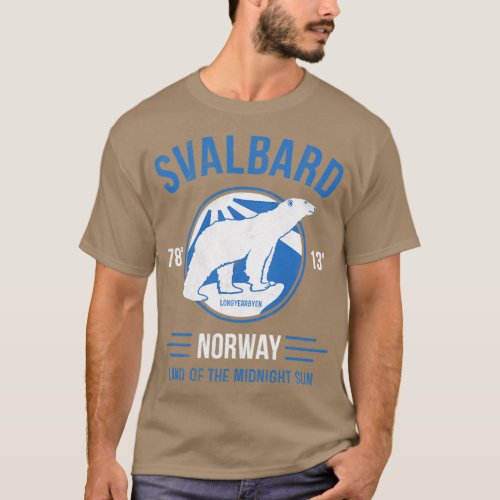 Svalbard Polar Bear  Midnight Sun in Norway  1  T_Shirt