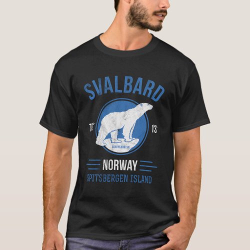 Svalbard Polar Bear Spitsbergen Norway T_Shirt