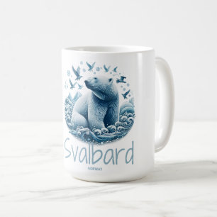 Svalbard Spitsbergen Artistic polar bear, Norway Coffee Mug
