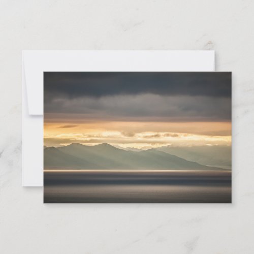Svalbard Sunset Landscape photo Card