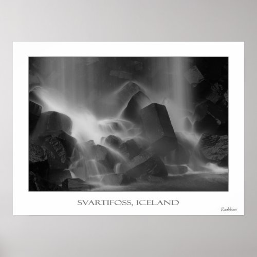 Svartifoss Iceland Poster