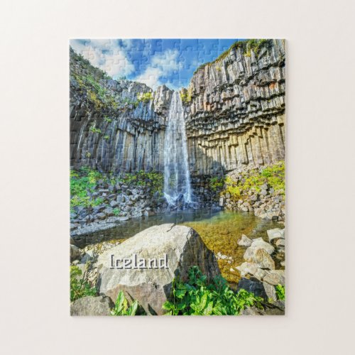 Svartifoss Waterfall Iceland Jigsaw Puzzle