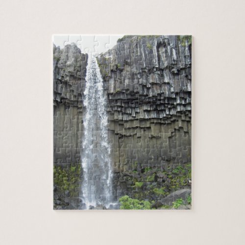 Svartifoss waterfall Iceland Jigsaw Puzzle