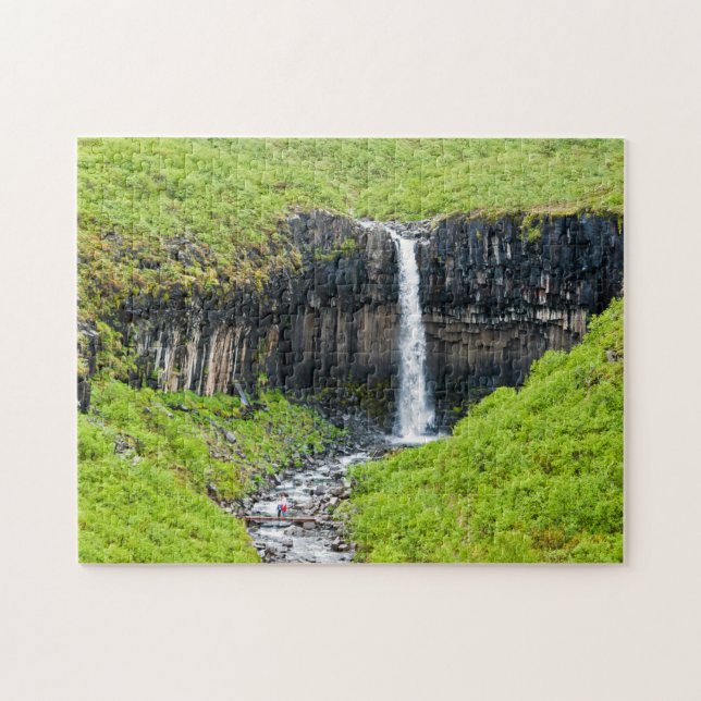 Svartifoss Waterfall in Skaftafell - Iceland Jigsaw Puzzle (Horizontal)