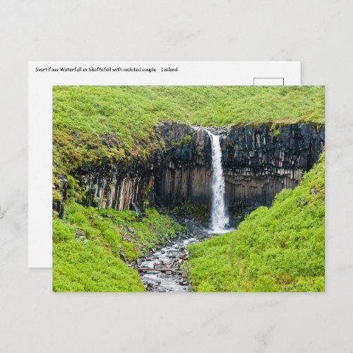 Svartifoss Waterfall in Skaftafell _ Iceland Postcard
