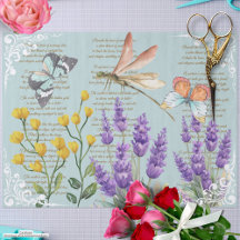 Floral decoupage tissue paper