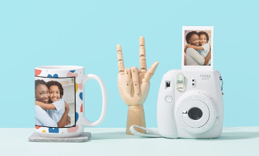 Easily upload photos, artwork, text, and more to create your own personalized products. 