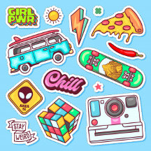 sticker, for gifts for shopping, wedding party, pa