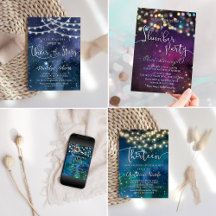 Galaxy Birthday Invitations