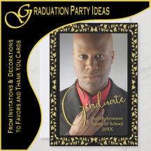 Black and Gold Graduation Party