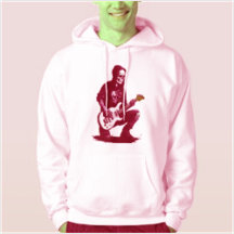 Ghastly Grooves: Skull Guitarist Hoodie